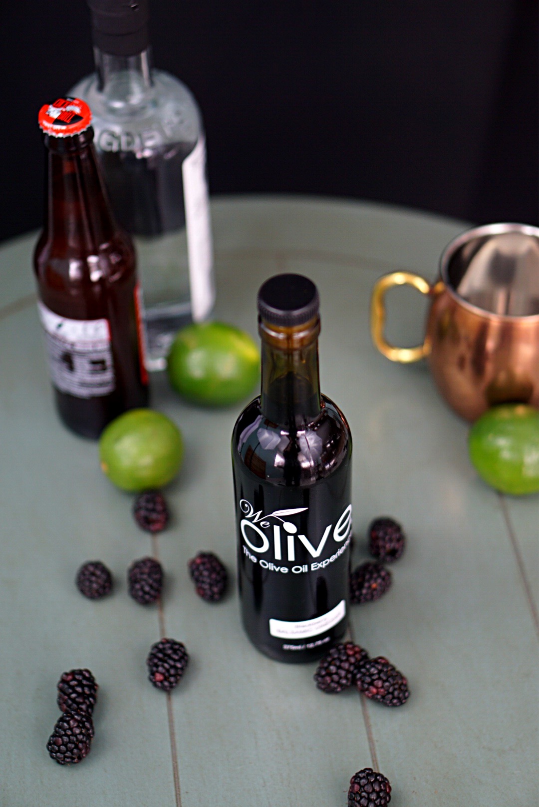 Give your mule a little kick by making it a Blackberry Balsamic Mule! The Balsamic adds the perfect flavor to blend with the ginger and the lime~ By Wet Whistle Drinks by Darla Bentley