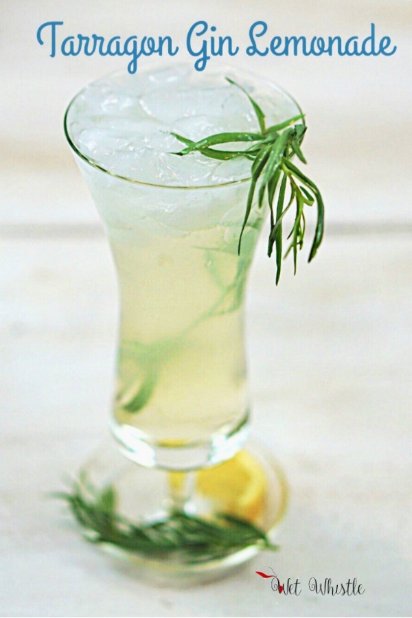 Tarragon Gin Lemonade exists on a higher plane than other gin and lemon cocktails. Its slight anise flavor enhances the lemon and highlights the herbaceous tones of the gin. Wet Whistle Drinks by Darla Bentley