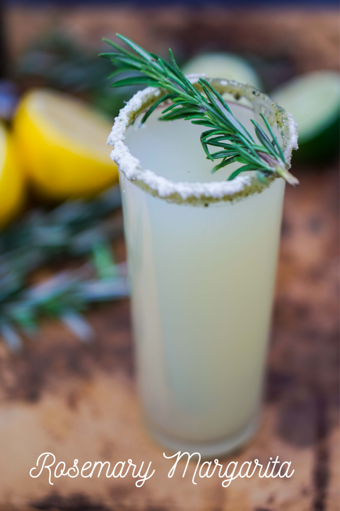 Add a twist of fun to your next margarita by adding rosemary! It's light, herbal flair makes this Rosemary Margarita unforgettable!~by Wet Whistle Drinks by Darla Bentley